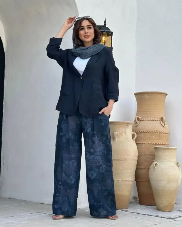ست کت شلوار بگ گلدار - Image 6
