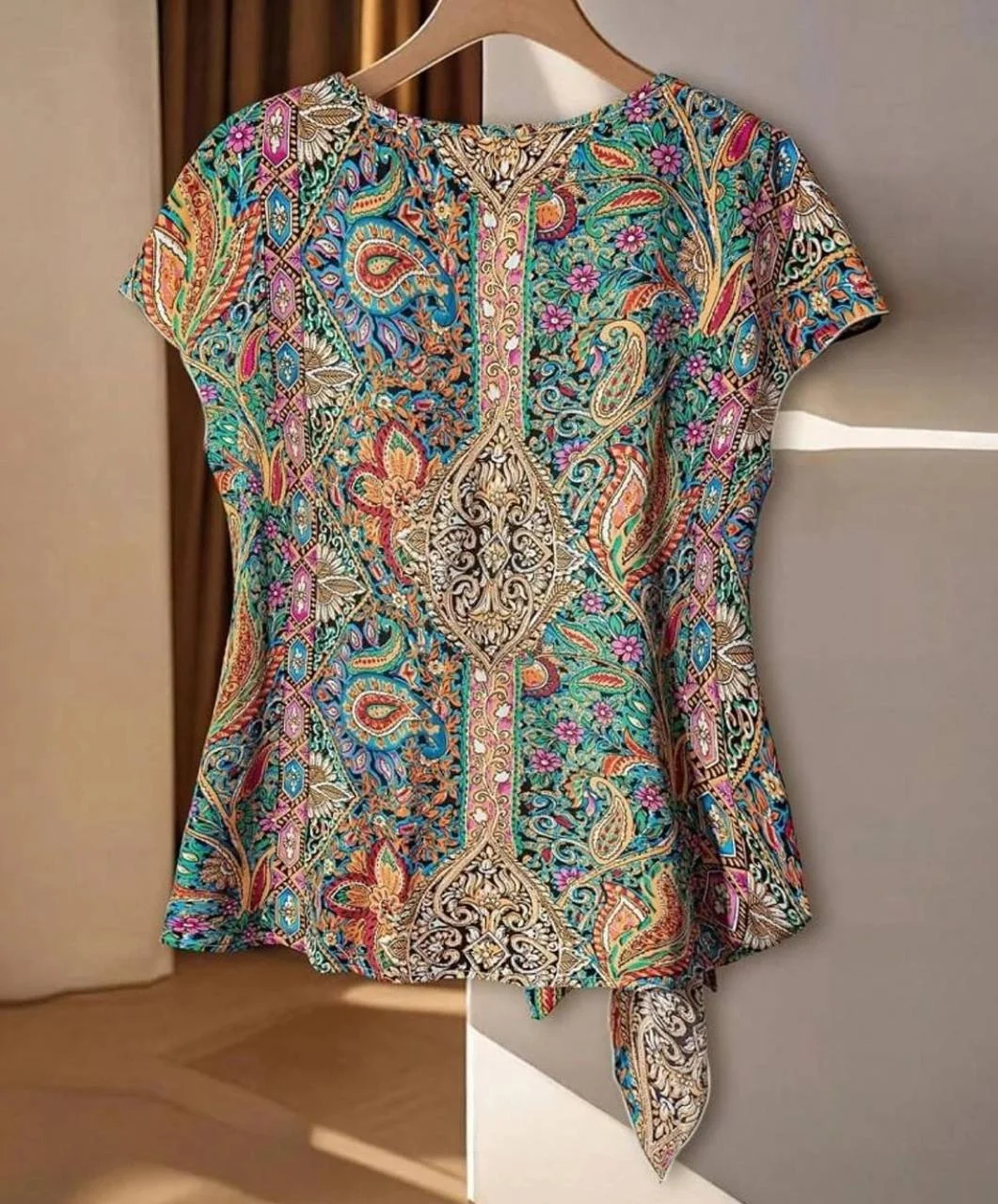 تاپ گره ای ترمه